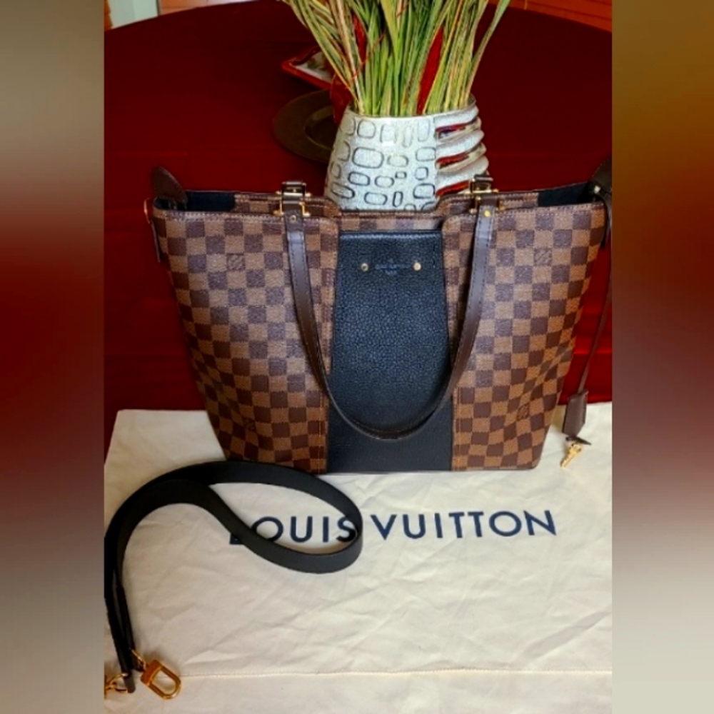 Authentic Louis Vuitton Jersey Brown Tote